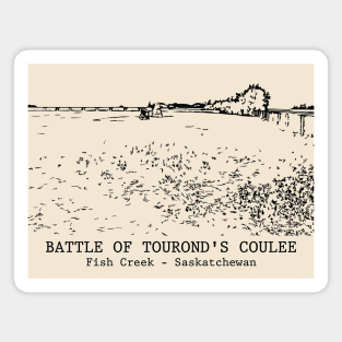 Battle of Tourond's Coulee - Fish Creek SK Magnet